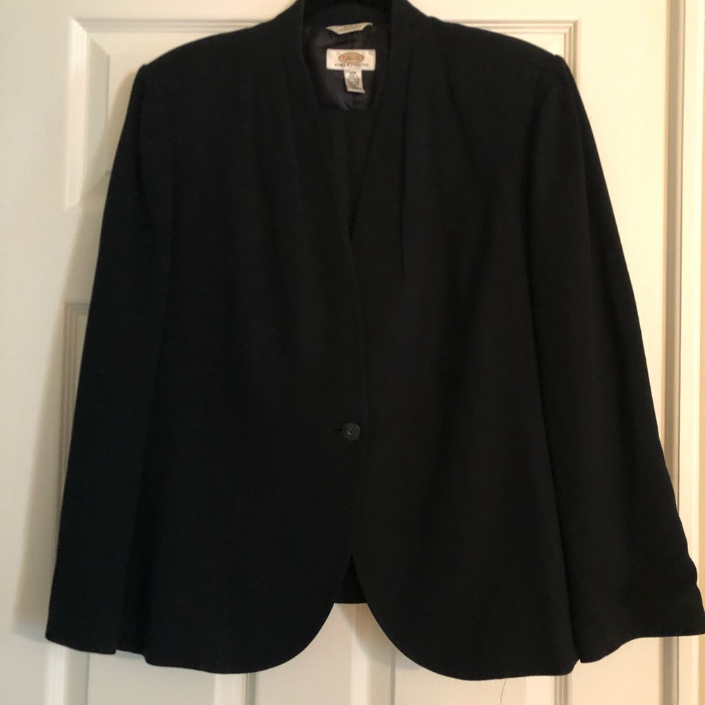 Talbots two-piece professional black suit